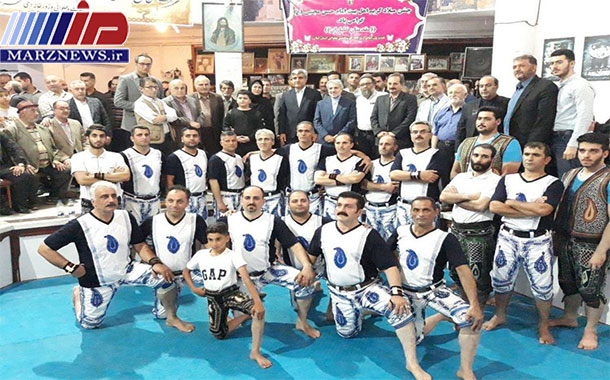 حضور استاندار گیلان و معاون رئیس جمهور در مراسم گلریزان مرشدان زورخانه پوریای ولی رشت