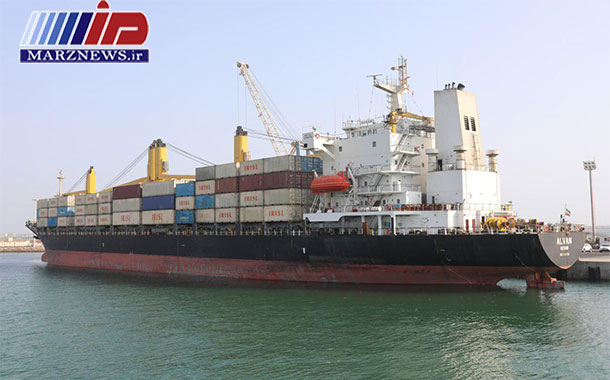 ١٧ کانتینر سنگ معدنی از چابهار به چین صادر شد
