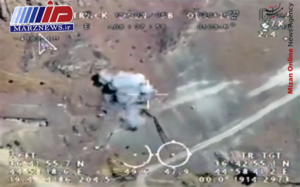 پخش نخستین فیلم از لحظه گلوله باران پایگاه‌های تروریست‌ها در منطقه اقلیم کردستان عراق