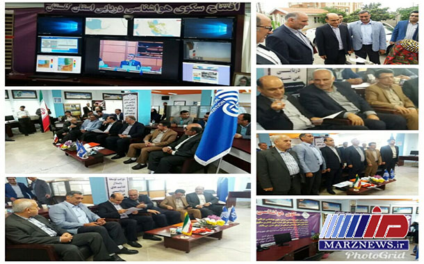 افتتاح سکوی هواشناسی دریایی گلستان در مرز آبی ایران و ترکمنستان