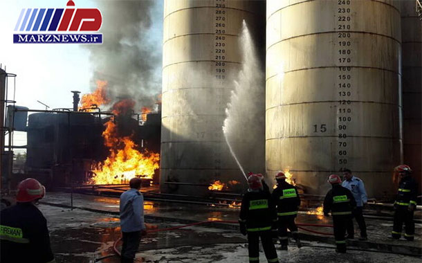 آتش سوزی در کارخانه مشتقات نفتی کرمانشاه یک کشته داشت