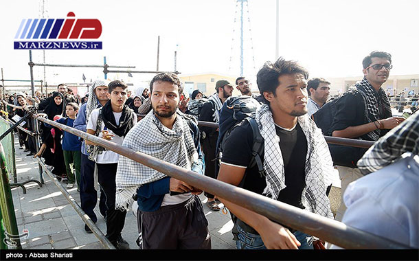 یک میلیون زائر اربعین حسینی از مرز خسروی تردد می‌کنند