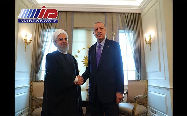 دیدار دوجانبه روسای جمهور ایران و ترکیه آغاز شد