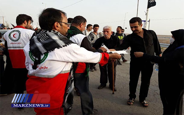 هلال احمر در ۴ پایانه مرزی خراسان رضوی به زائران اربعین خدمات‌ رسانی می کند