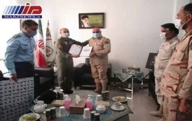 دیدار فرمانده‌ پایگاه ‌هوایی ‌شهید حسینی بیرجند با فرمانده مرزبانی استان خراسان جنوبی