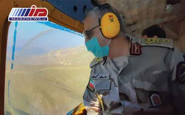 پایش و رصد هوایی مناطق مرزی جنوب استان تا مرزهای میانی