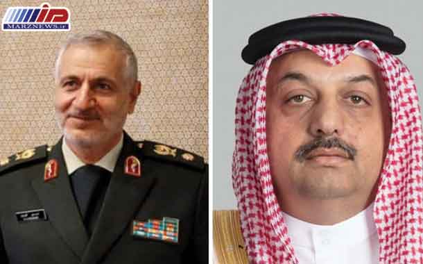 دیدار فرمانده مرزبانی انتظامی جمهوری اسلامی ایران با وزیر دفاع دولت قطر