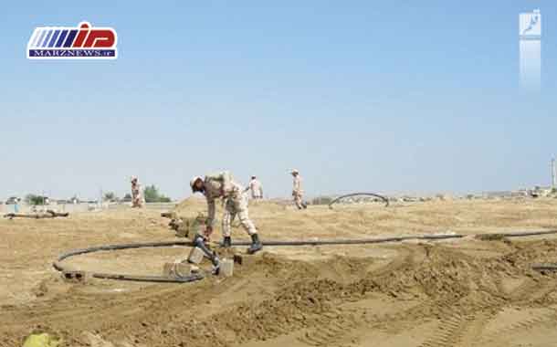 کشف خط لوله انتقال سوخت در سواحل قشم