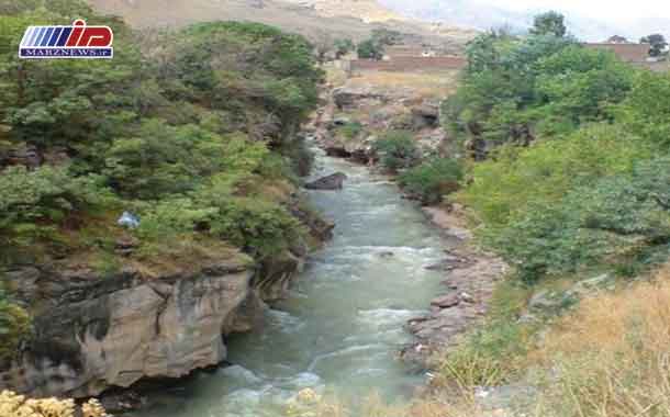 جاری شدن آب در رودخانه مرزی ساریسو بعد از سه ماه
