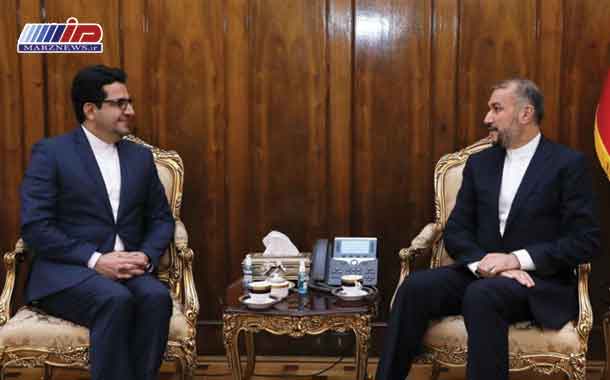 دیدار سفیر جمهوری اسلامی ایران در جمهوری آذربایجان با دکتر حسین امیرعبداللهیان وزیر امور خارجه