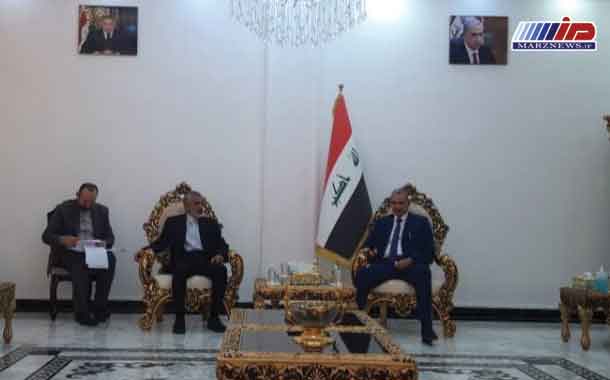 معاون امنیتی و انتظامی  وزیر کشور جمهوری اسلامی ایران با وزیر کشور عراق دیدار کرد