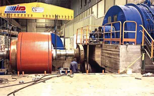 تعویض آرمیچر 62 تنی موتور رافینگ نورد گرم فولاد مباركه