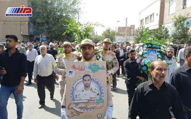 پیکر شهید مرزبان گلستانی در گلزار شهدای کلاله خاکسپاری شد