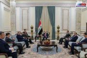 رئیس جمهور عراق بر ارتقای سطح روابط بین بغداد و تهران تاکید کرد