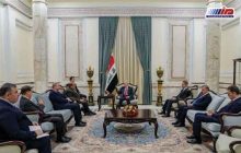 رئیس جمهور عراق بر ارتقای سطح روابط بین بغداد و تهران تاکید کرد