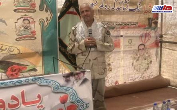 برگزاری یادواره ششمین سالگرد عروج شهدای مرزبانی در شهرستان میرجاوه