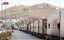 صف طولانی ورود کامیون‌ها از گمرک گوربولاغ ترکیه به سمت ایران
