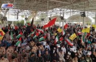 تجمع مردم کرمانشاه در مرز خسروی و اعلام آمادگی برای مبارزه با رژیم صهیونیستی
