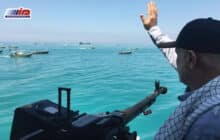 رژه دریایی در خلیج‌فارس به حمایت از ملت فلسطین