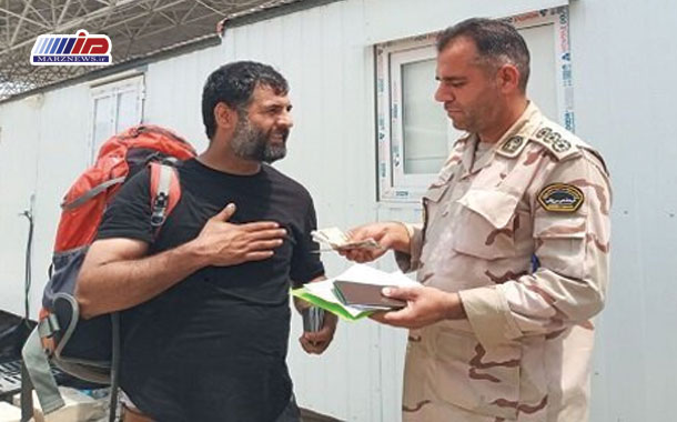 بازگرداندن کیف میلیونی به زائر اربعین توسط مرزبانی