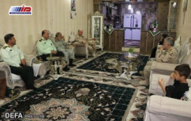 دیدار هیئت نظارتی ستادکل نیرو‌های مسلح با خانواده شهید مرزبانی «محمد احمدی النگ» در مشهد