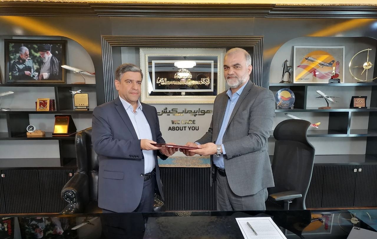 امضای تفاهم‌نامه همکاری میان استانداری اردبیل و شرکت هواپیمایی کیش‌ایر