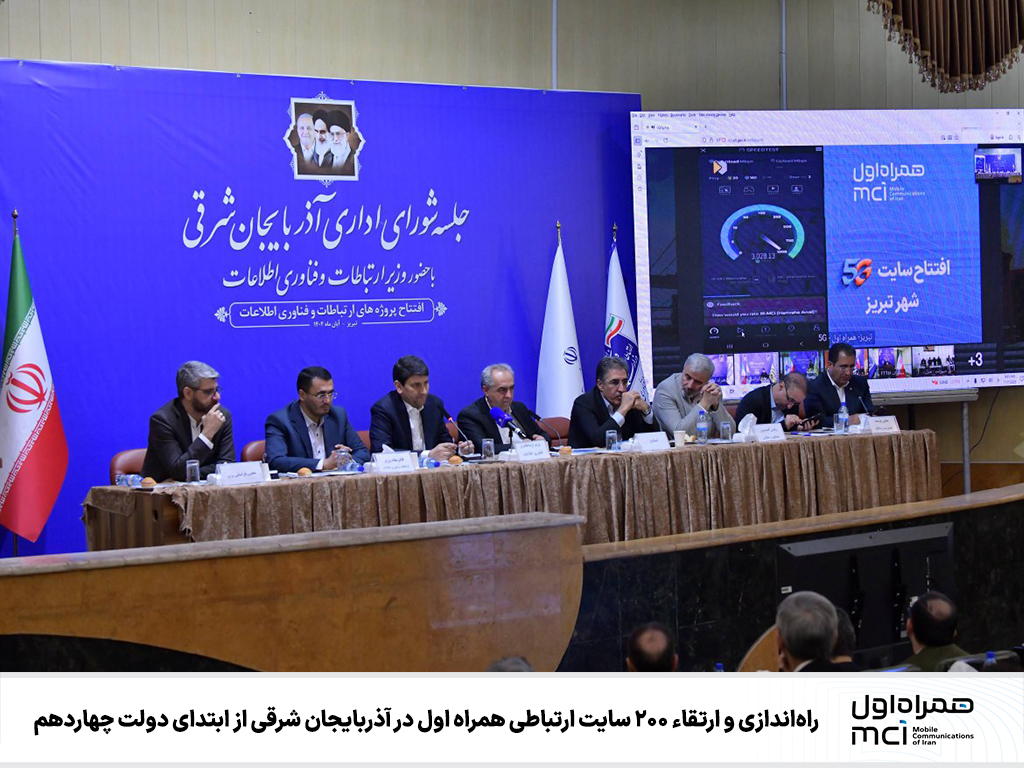 راهاندازی و ارتقاء ۲۰۰ سایت ارتباطی همراه اول در آذربایجانشرقی از ابتدای دولت چهاردهم