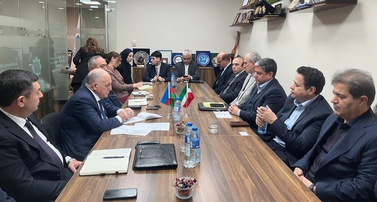 دیدار استاندار اردبیل با رئیس کنفدراسیون کارفرمایان و صنعتگران جمهوری آذربایجان