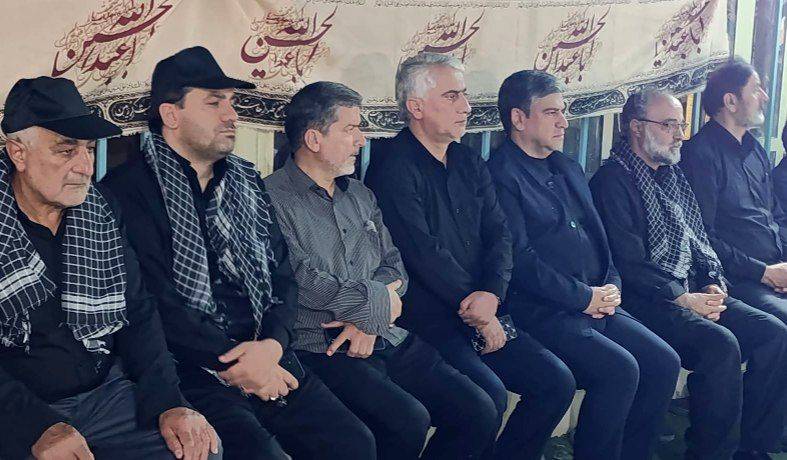 حضور استاندار اردبیل در موکب عزاداری استان در وداع با قائد شهید امت در تهران