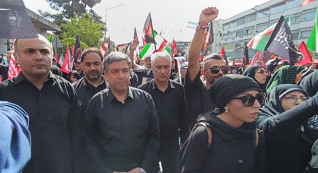 حضور استاندار اردبیل در آیین تشییع رهبر شهید انقلاب در تهران